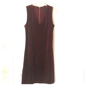 Beautiful deep red one piece dress, size 4